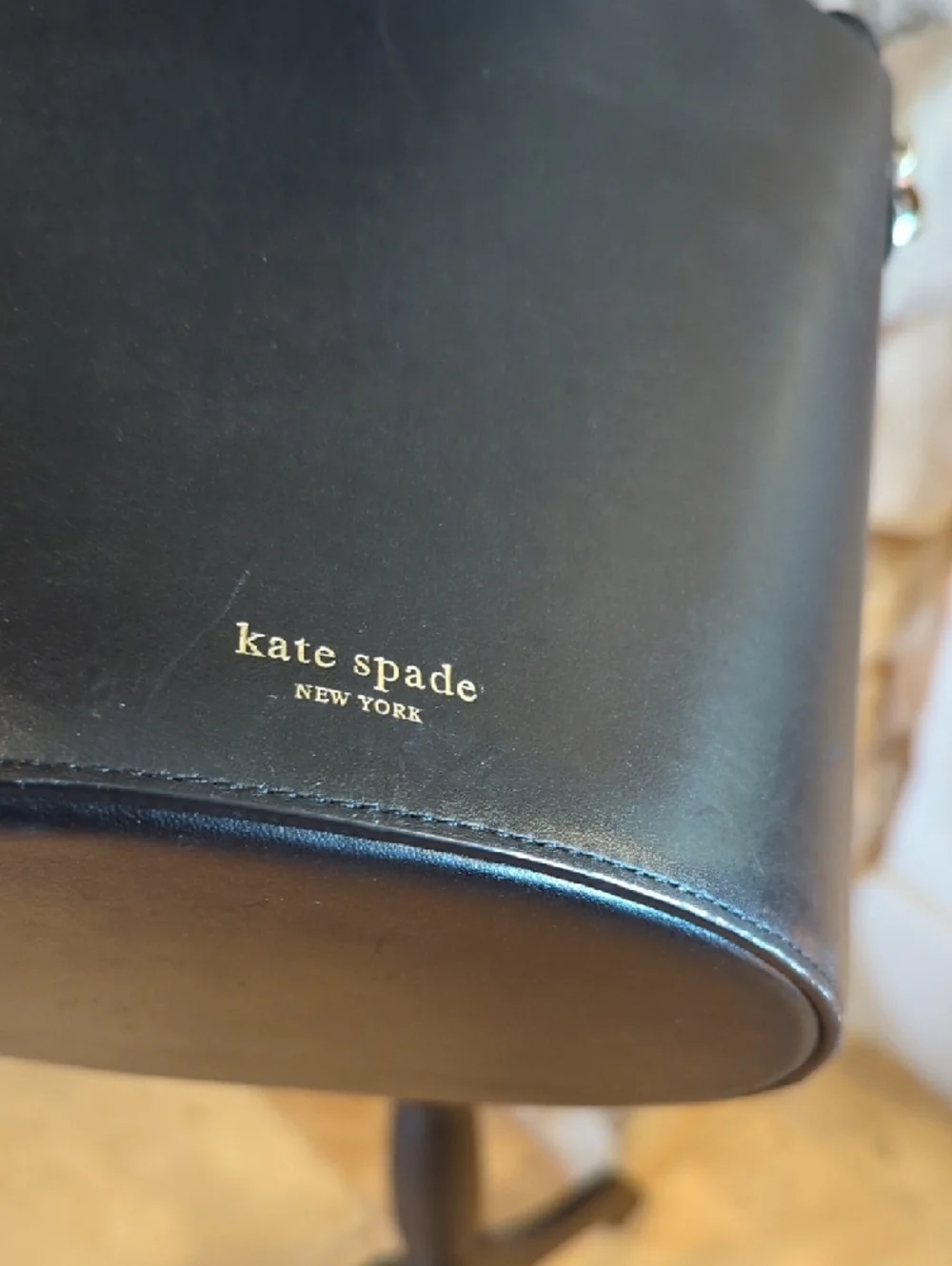 kate spade Black and Pink Trim Bucket Shoulder Bag - Picture 17 of 17